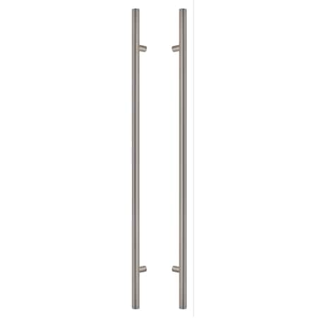Sure-Loc Hardware Sure-Loc Hardware 72 Round Long Door Pull, Double-Sided, Satin Stainless PL-2RD72 32D
